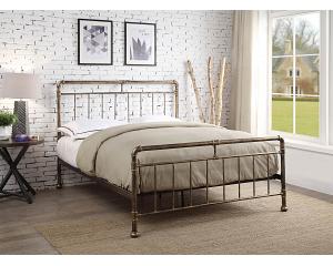 4ft6 Double Retro bed frame. Antique Bronze metal frame. Industrial style